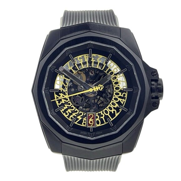 Corum Admiral 45 Squelette 45mm Automatic Yellow Skeleton Men’s Watch 1.0125 - Picture 1 of 8